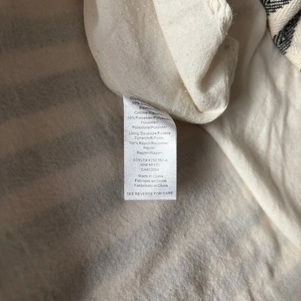 Sz8 Anthro Greylin Woven Chevron Striped Circle Skirt - Picture 9 of 12